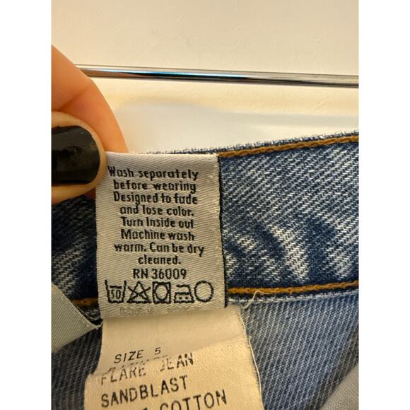 90s Vintage Calvin Klein Jean High Rise Cut-Off Shorts Size 5 - Picture 11 of 16